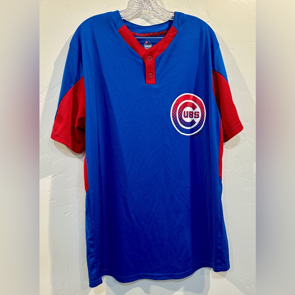 Majestic Blue and Red Cool Base Jersey